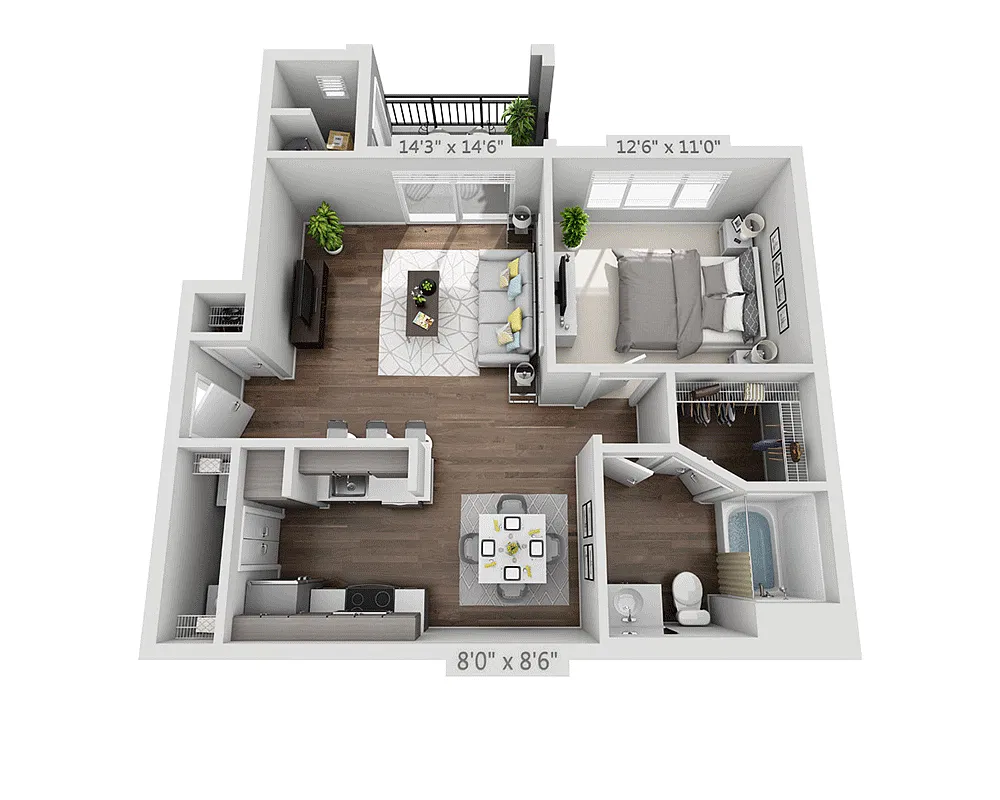 Floor plan Plan A1A