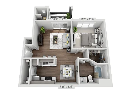 Floor plan Plan A1A