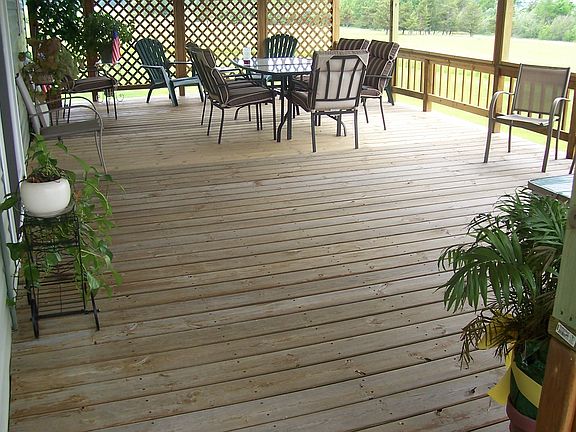 Covered Wood Deck