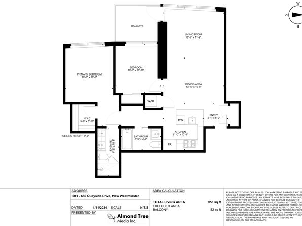 680 Quayside Dr #501, New Westminster, BC V3M 6Z6