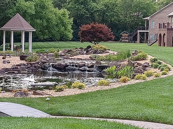 Pond in open common areas