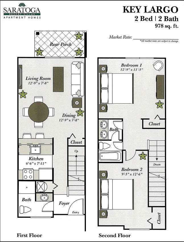 Floor plan Key Largo