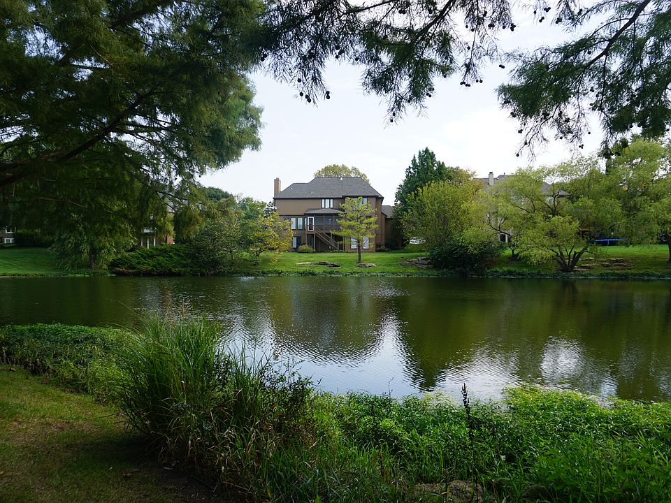 Our house from across pond