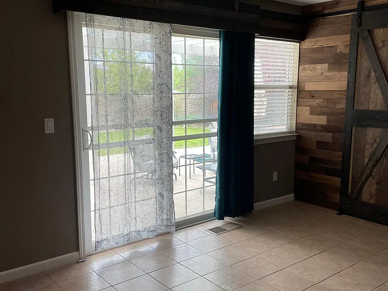 Back door to patio