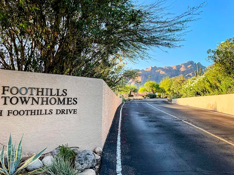 Foothills community entrance