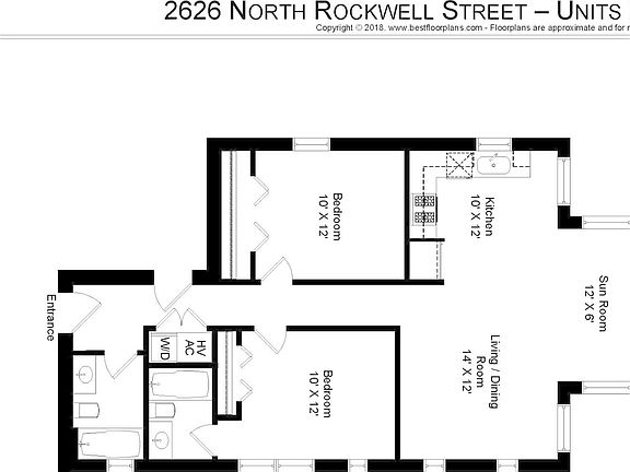 5th image of 2626 N Rockwell St #3M