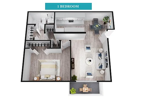 Floor plan One Bedroom