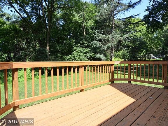 View of upper deck, just cleaned & stained