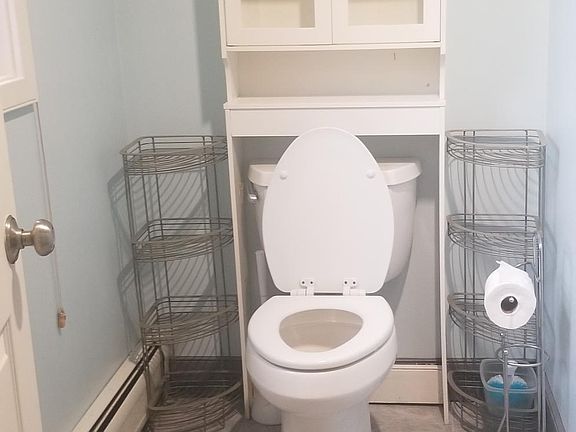 Bathroom with full bath.