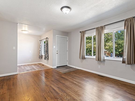 Living room with hardwood floors
