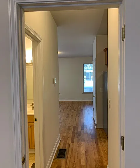 View to Living Room from Downstairs Bedroom