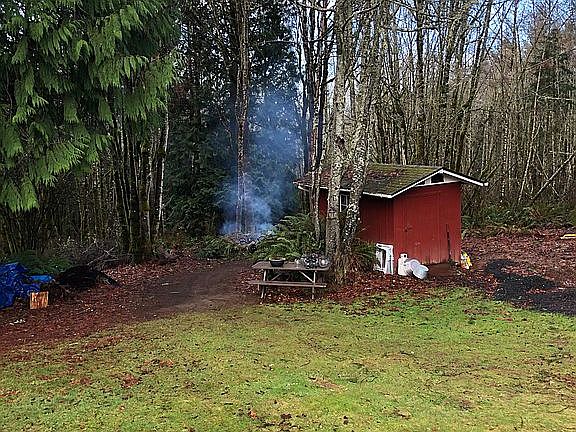 Backyard storage shed