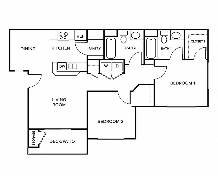 Floor plan 2X2