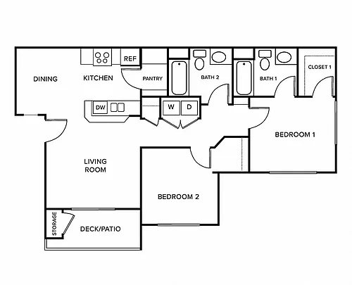 Floor plan 2X2