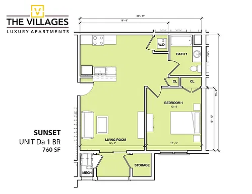 Floor plan Sunset Model