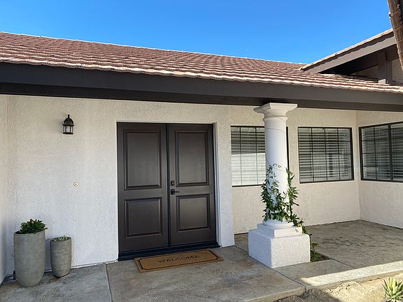 Front door and patio