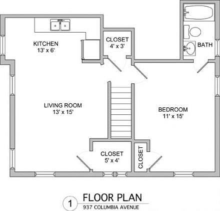 2nd image of 937 Columbia Ave APT 4