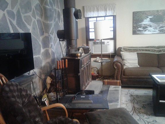 Upstairs Wood-burning stove