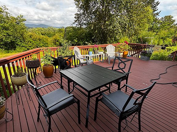 Back deck and territorial views