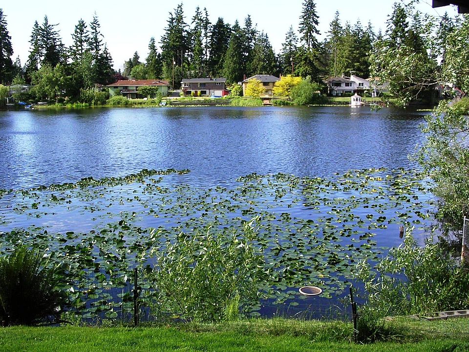 The lake is just steps from your patio.