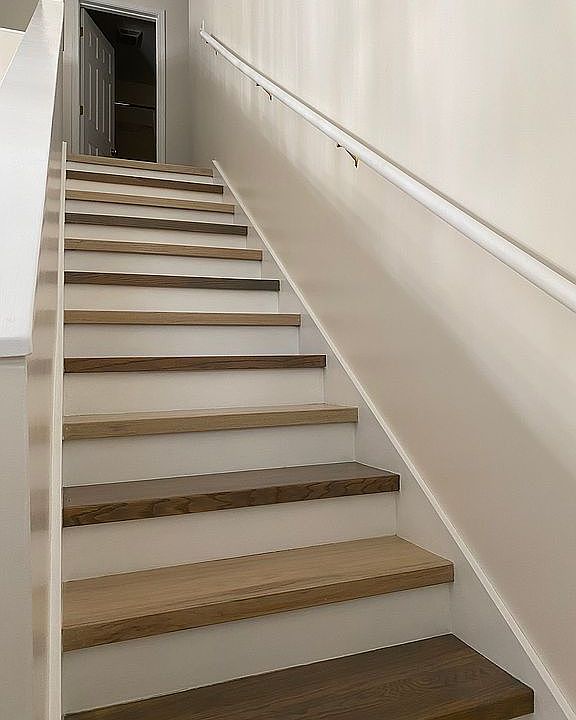 Upgraded wooden stairs 