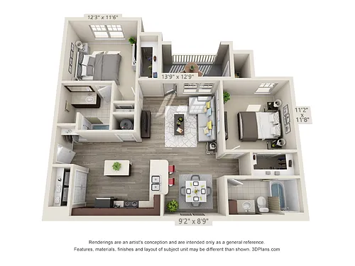 Floor plan B1