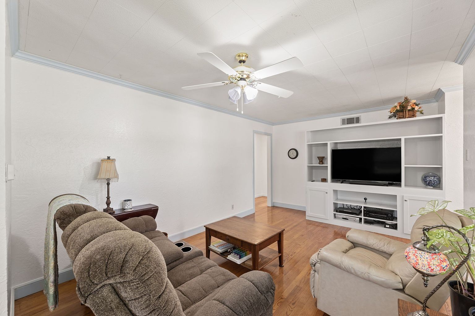 Home with bright interiors and well-maintained exterior