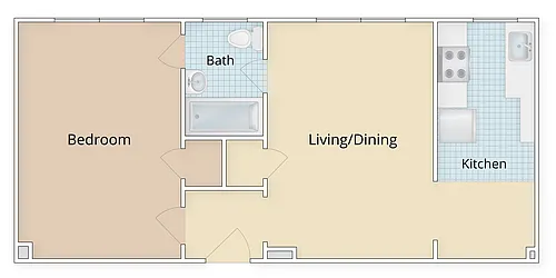 Floor plan One Bedroom