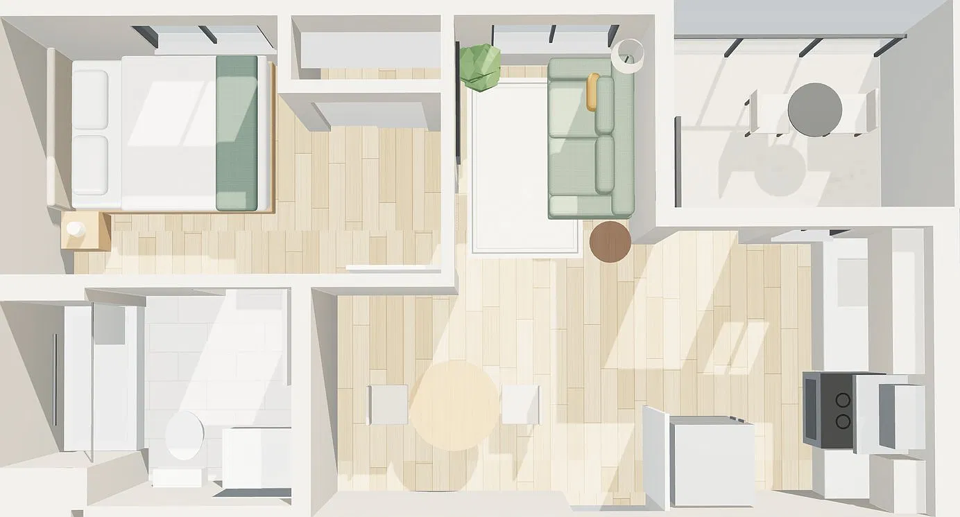 1 bed, 400 sqft, $1,795 — Photo 1