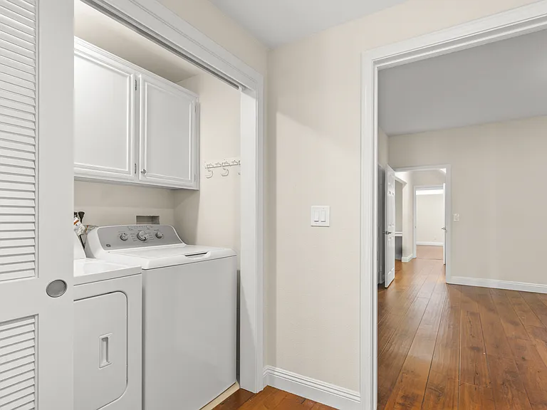Full size washer & dryer in unit.