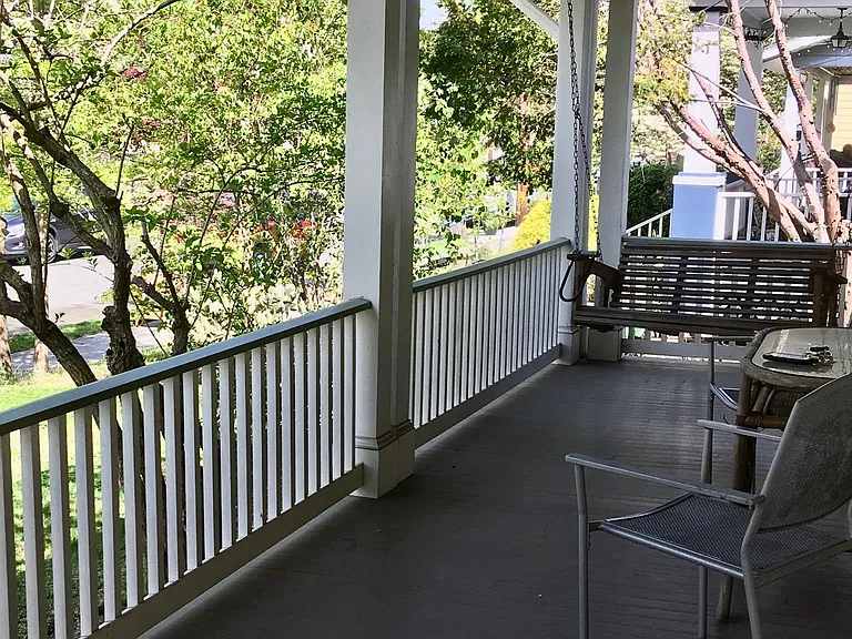front porch and swing