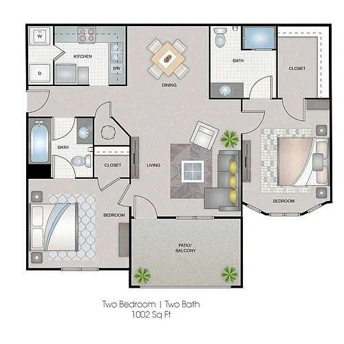 Floor plan 2 Bedroom
