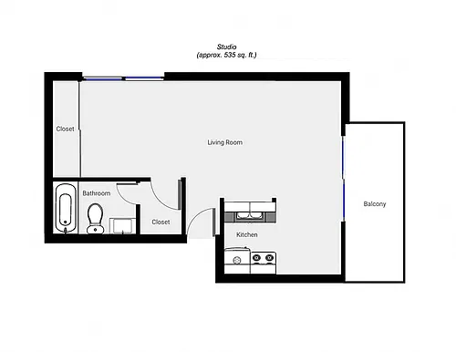 Floor plan STUDIO