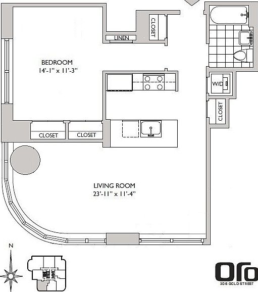 2nd image of 306 Gold St APT 19E