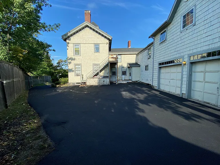 Driveway area in the back