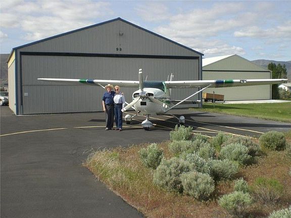 Hanger is 42' wide and 35' deep. Has 40' electric door.