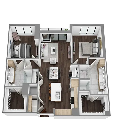 Floor plan Q
