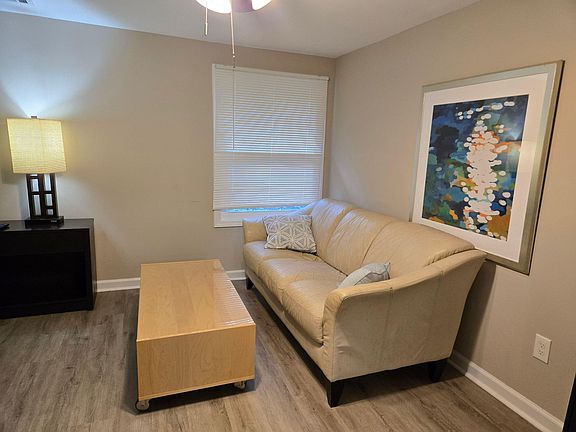 Watch TV from sofa or bed - coffee table has wheels