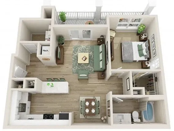 Floor plan The Juniper Alt Patio