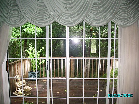 Nature beckons you outside to your secluded deck.
