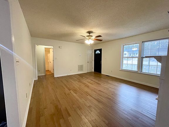 view of living room from kitchen