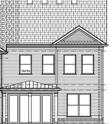Lot 18 Back with 12ft Slider and Covered porch