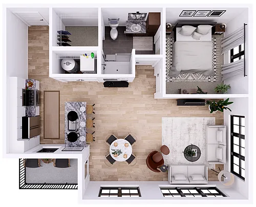 Floor plan Thomas-1E