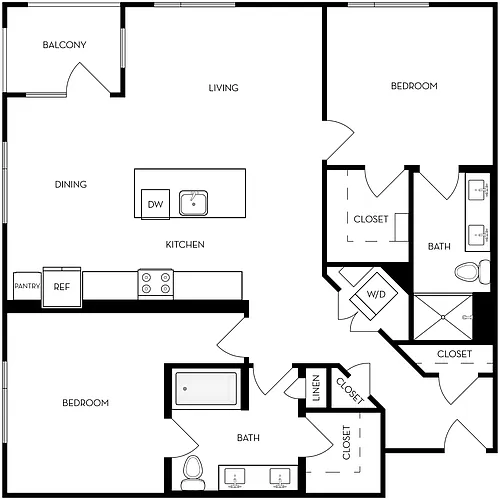 Floor plan 2X2 B3