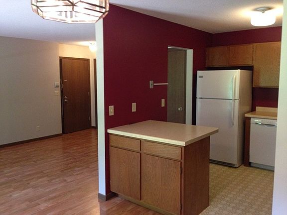 kitchen and living room