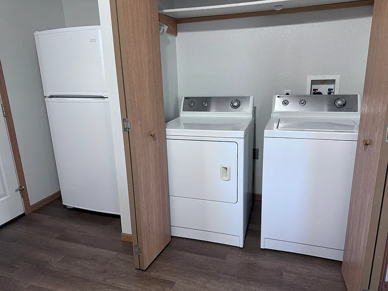 Laundry and refrigerator