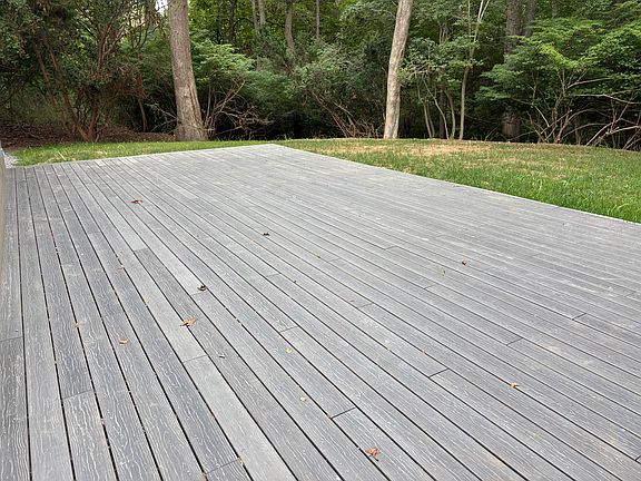 Back home view of deck