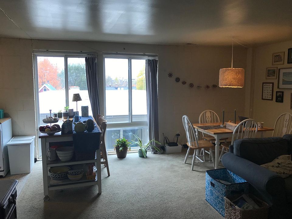 The downstairs windows bring in lots of light