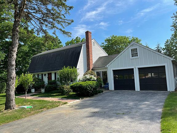 Driveway and two car garage