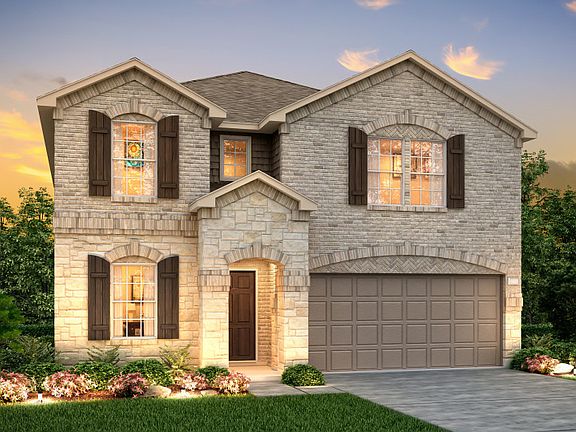 The Kisko, a two-story home with 2-car garage, shown with Home Exterior Q